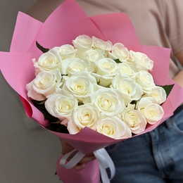 21 белая роза